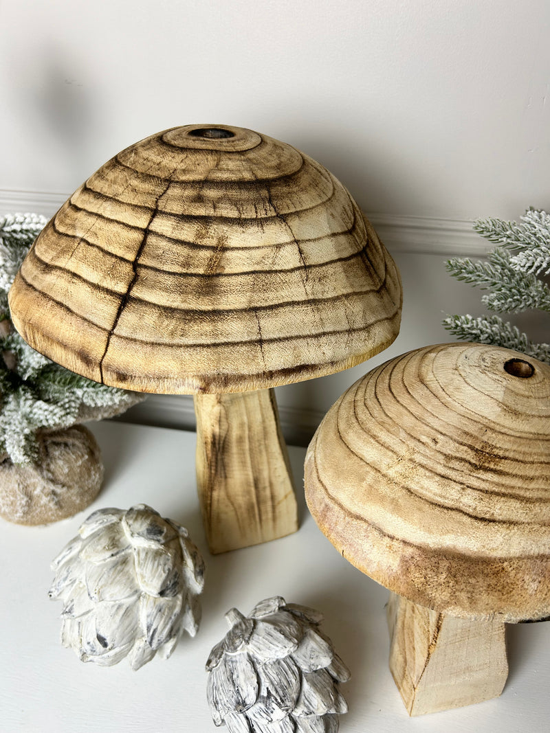 Large elm natural mushroom toadstool 2 sizes