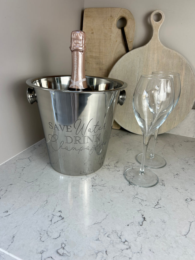 Chrome metal wine champagne cooler Ice bucket