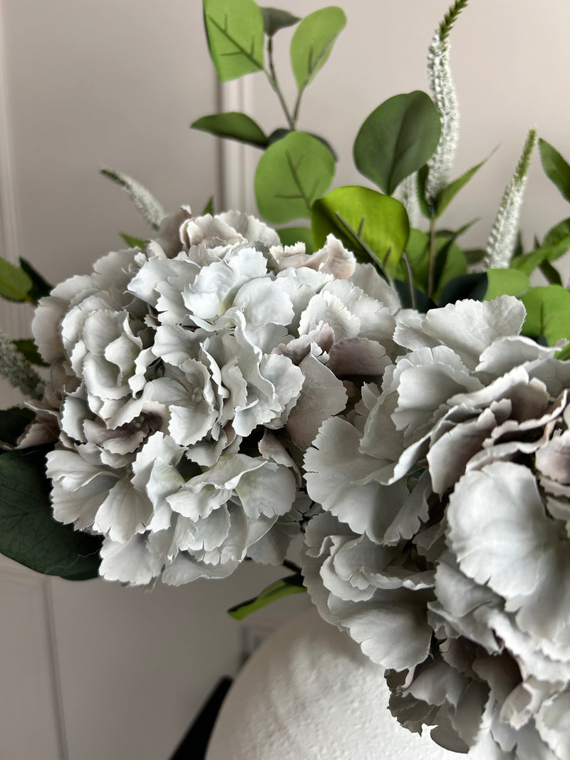 Grey French hydrangeas stem 56cm