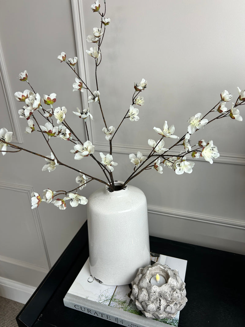 Cream Japanese silk cherry blossom 68cm