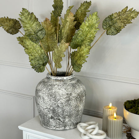 Chunky stone rustic vase