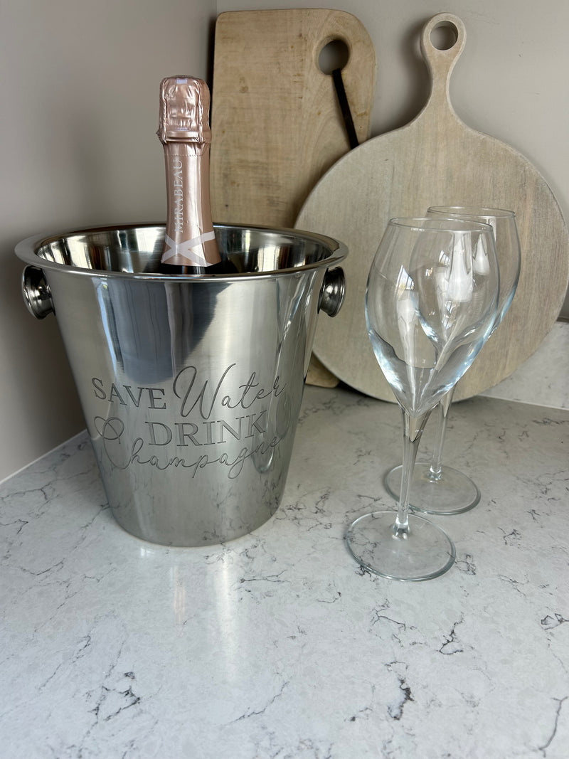 Chrome metal wine champagne cooler Ice bucket