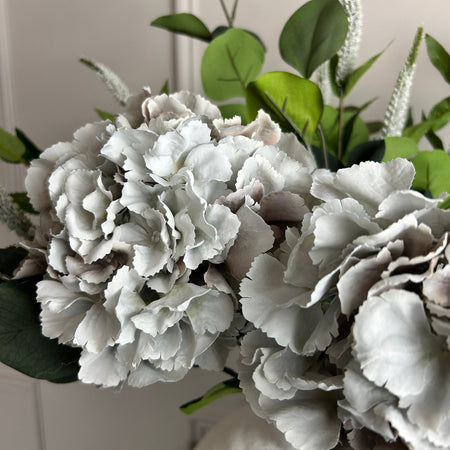 Grey French taupe hydrangeas stem 54cm