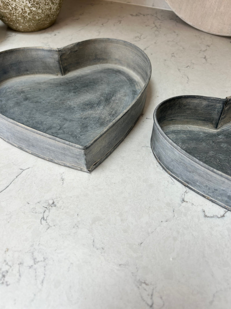 Metal Heart Tray 3 Sizes