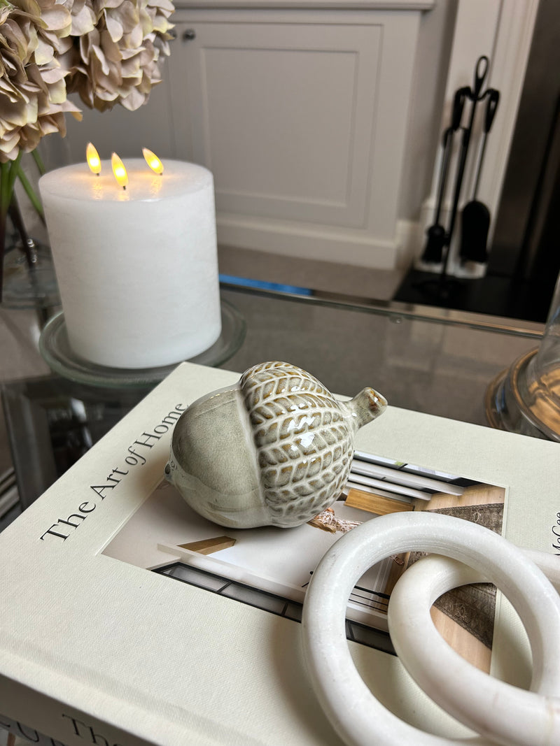 Cute ceramic acorn 12cm