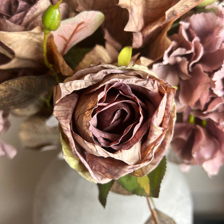 Mauve dried feel real touch rose