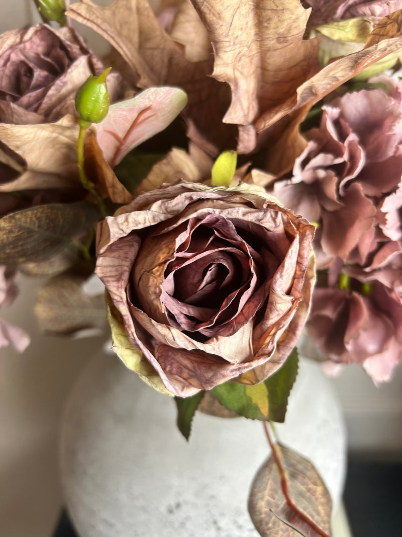 Mauve dried feel real touch rose