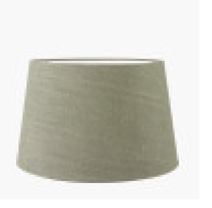 Ralph nickel tall slim lamp with green pistachio shade