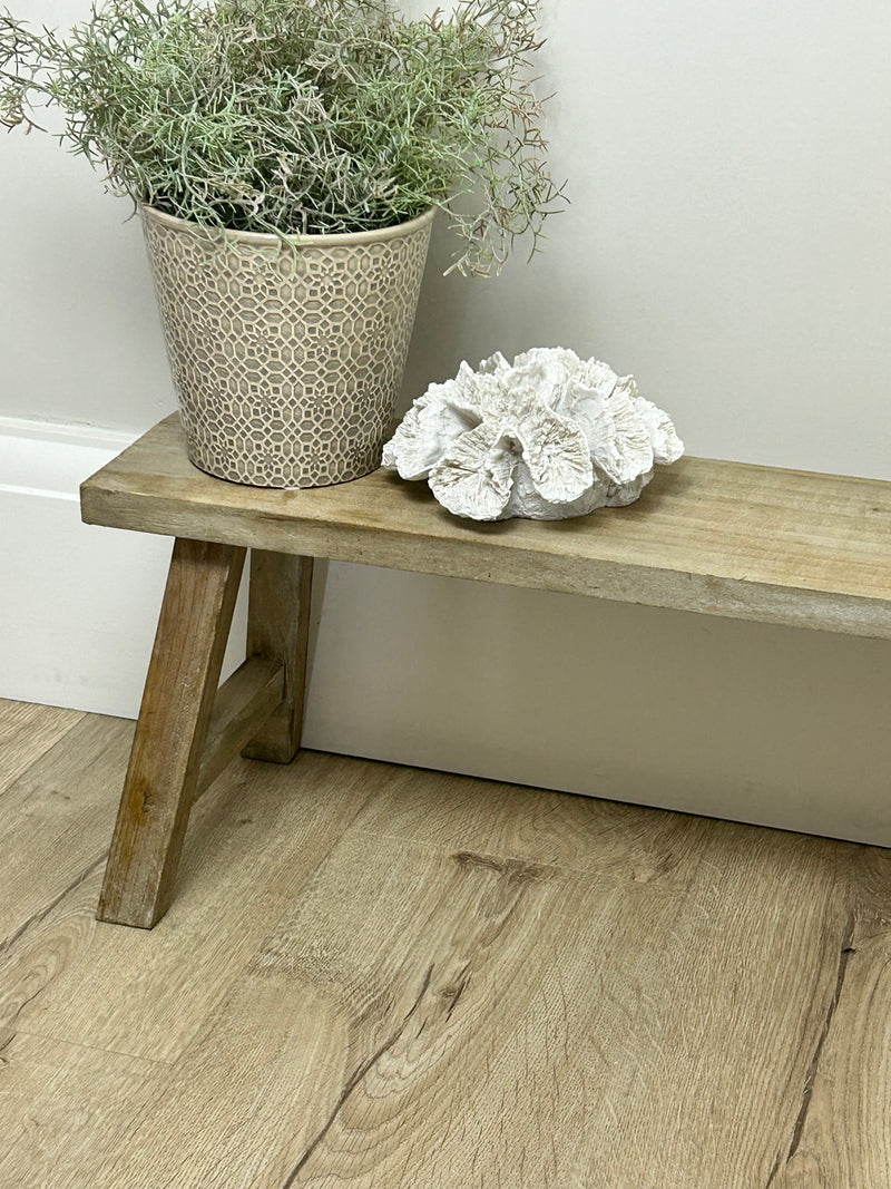 Decorative wooden bench two sizes