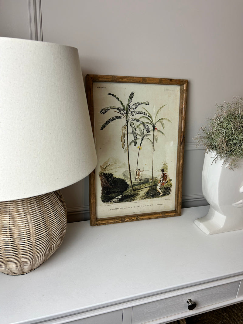 Palm print with bamboo frame 4 styles