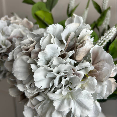 Grey French taupe hydrangeas stem 54cm