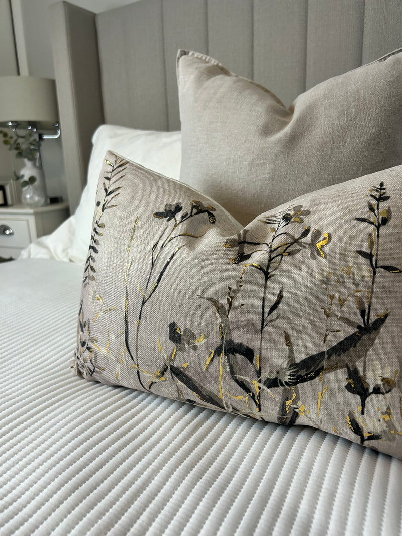 Wildflower floral oblong cushion