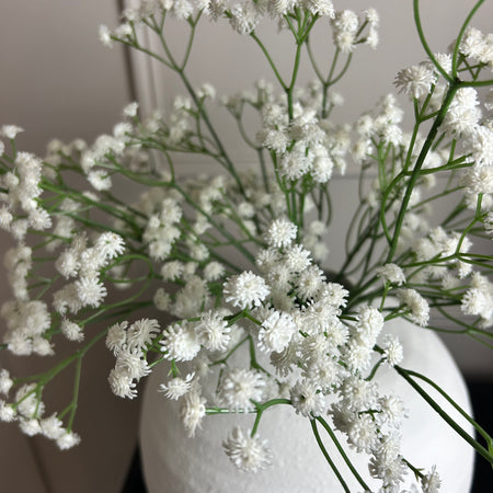 Fluffy real feel White Gypsophila Single Stem