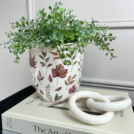 Autumn leaves planter plant pot 2 sizes