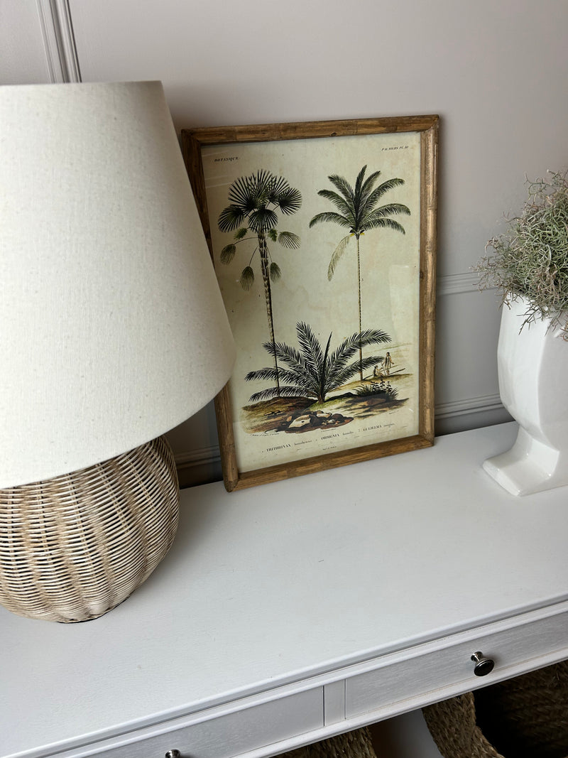 Palm print with bamboo frame 4 styles