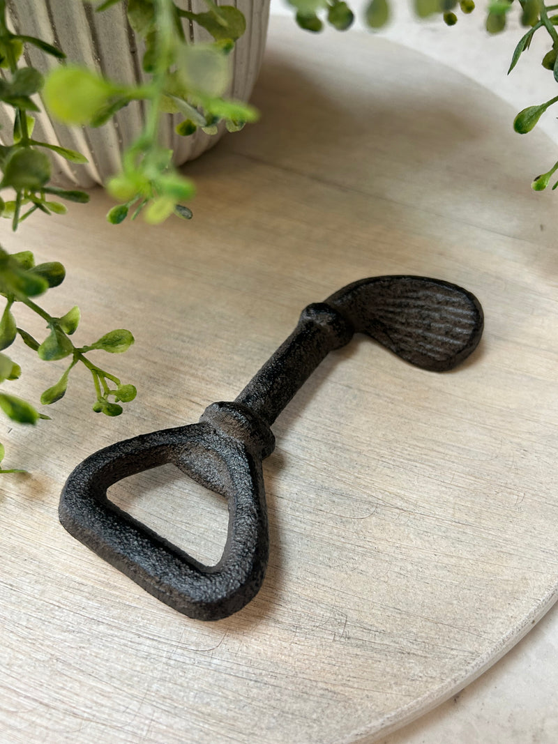 Golf club bottle opener cast iron 7cm