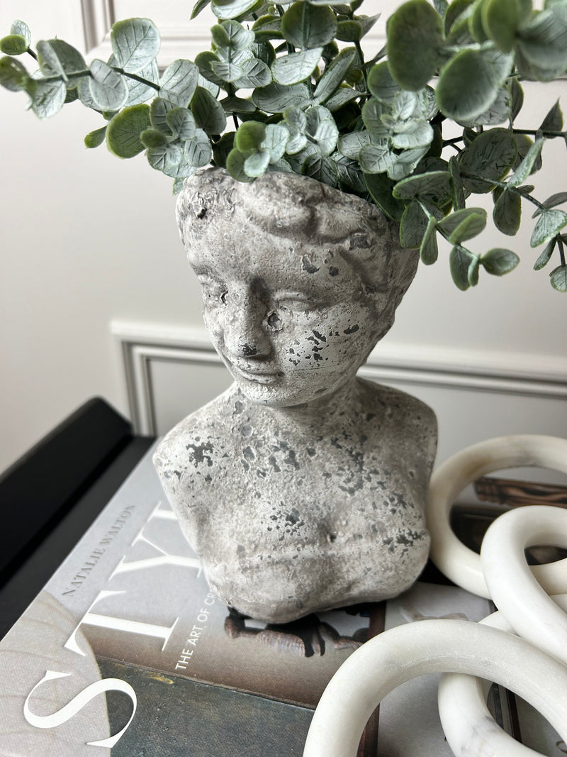 Stone Bust Planter