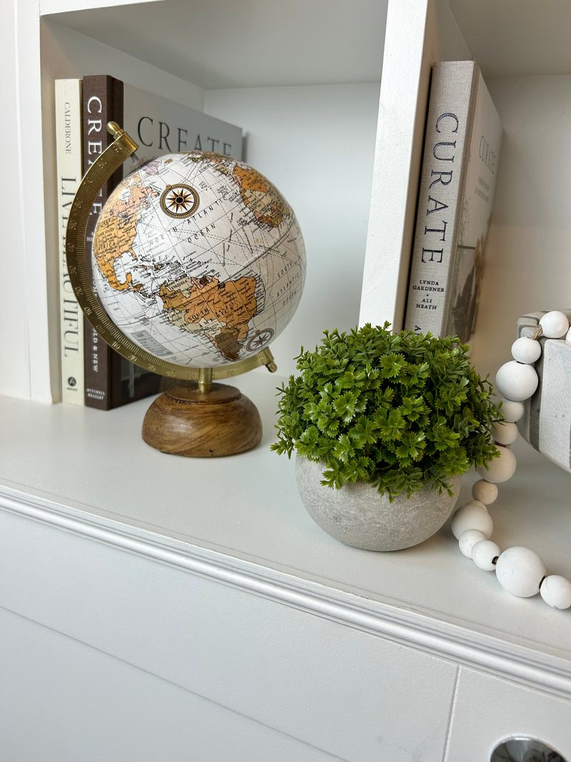 Wooden globe 2 colours 2 sizes