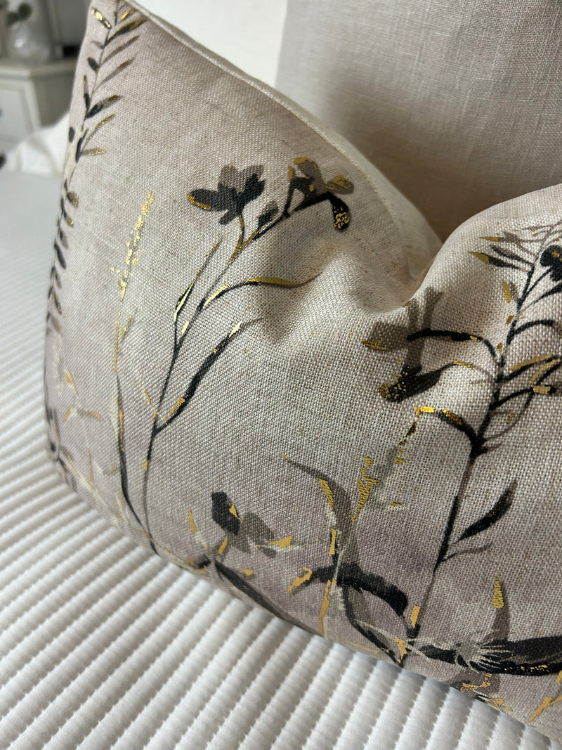 Wildflower floral oblong cushion