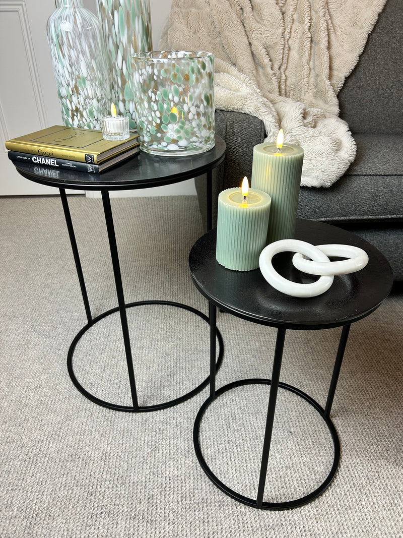 Black Bronze round side table 3 sizes