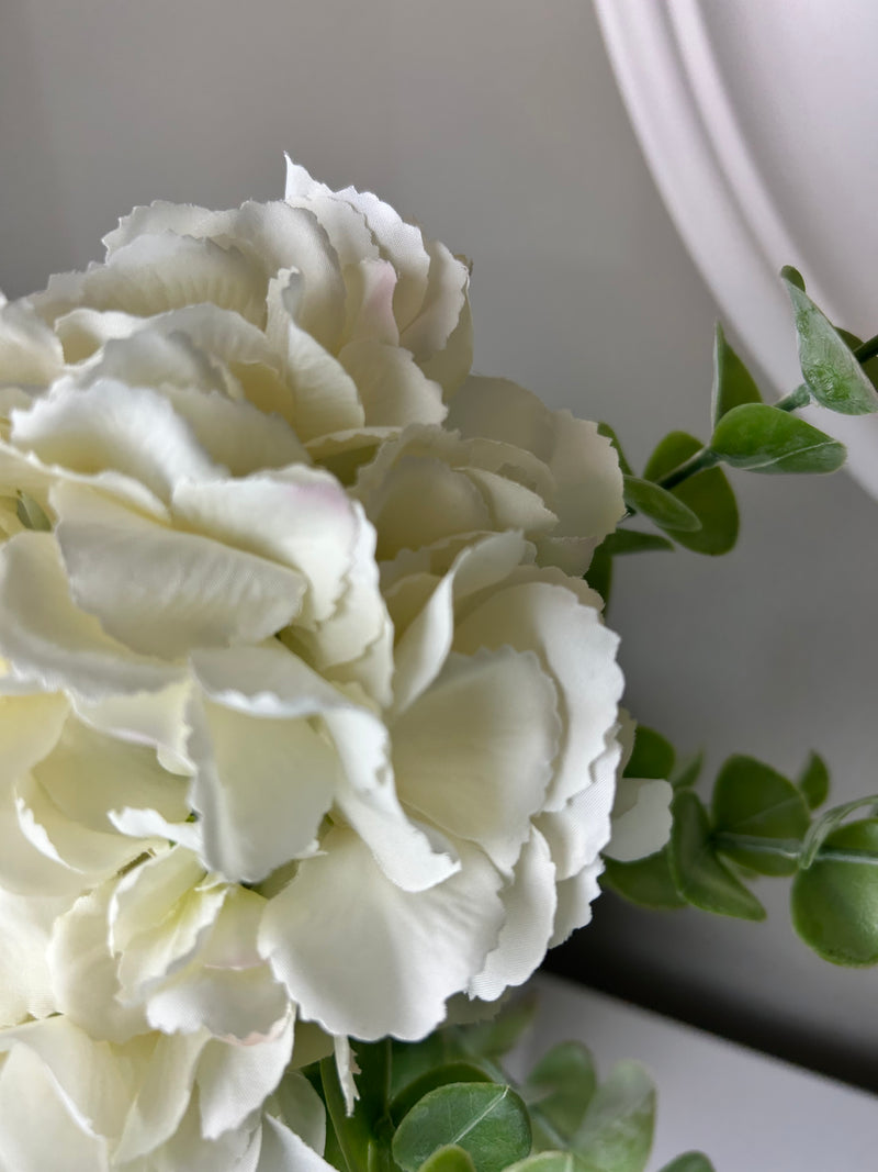 Tall ivory cream hydrangeas 80cm