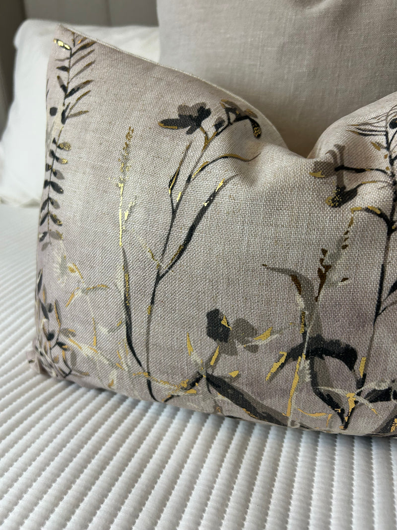 Wildflower floral oblong cushion