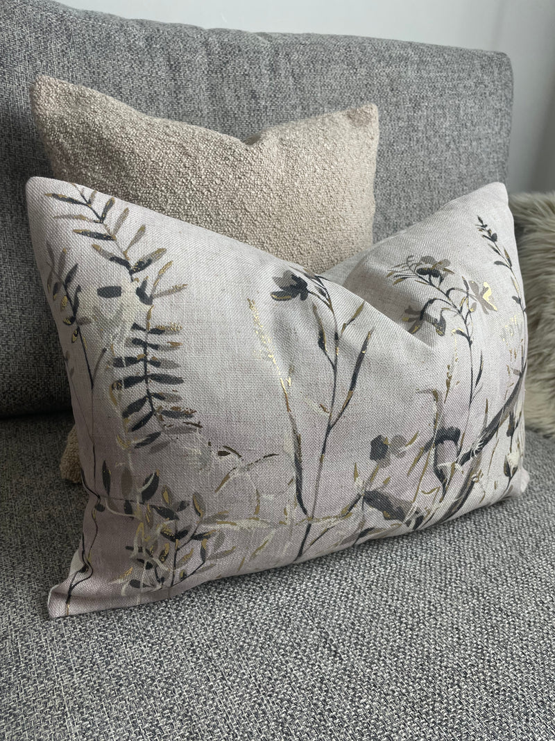 Wildflower floral oblong cushion