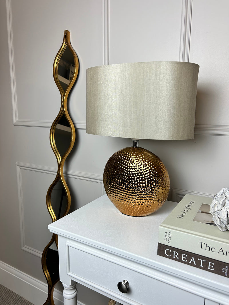 Mabel bronze gold textured lamp