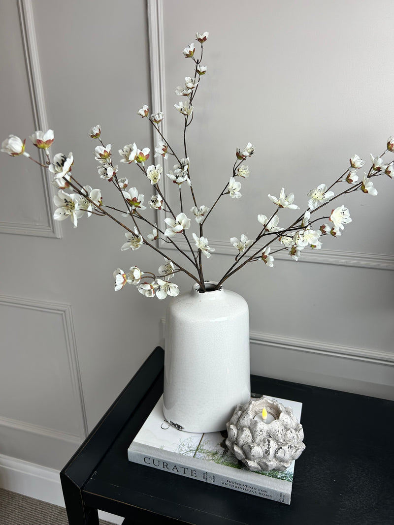 Cream Japanese silk cherry blossom 68cm