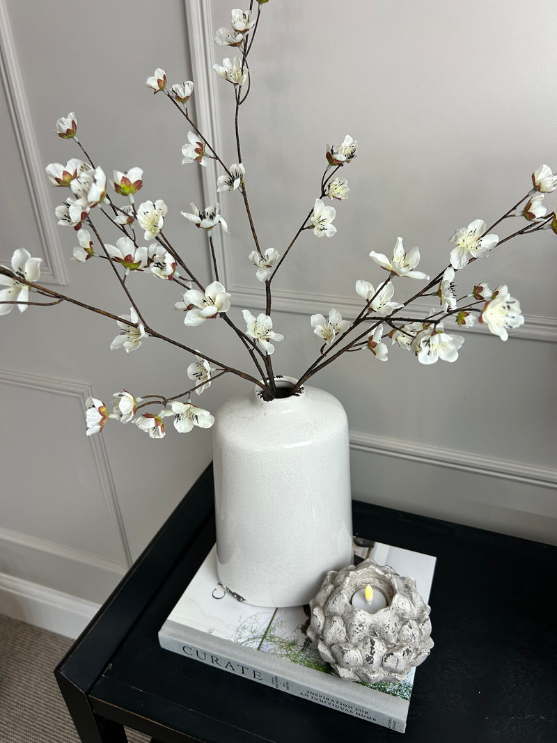 Cream Japanese silk cherry blossom 68cm