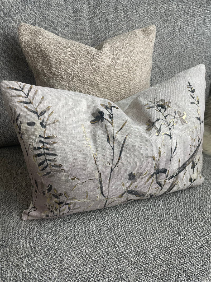 Wildflower floral oblong cushion