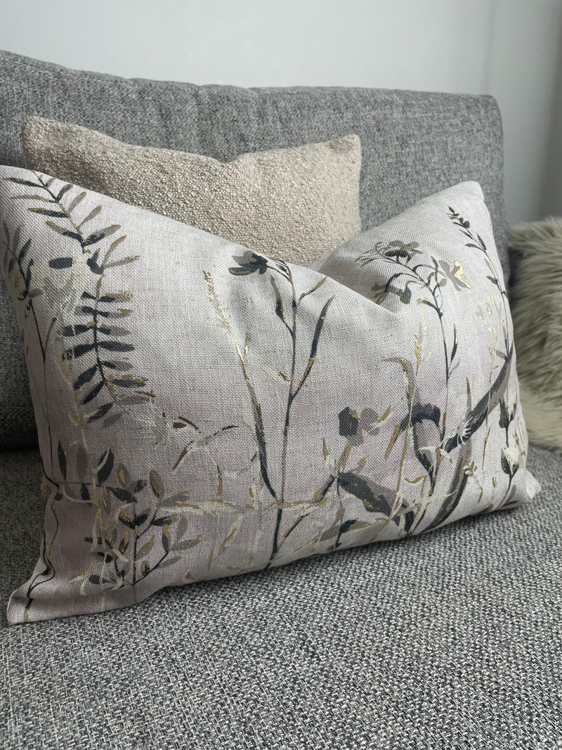 Wildflower floral oblong cushion