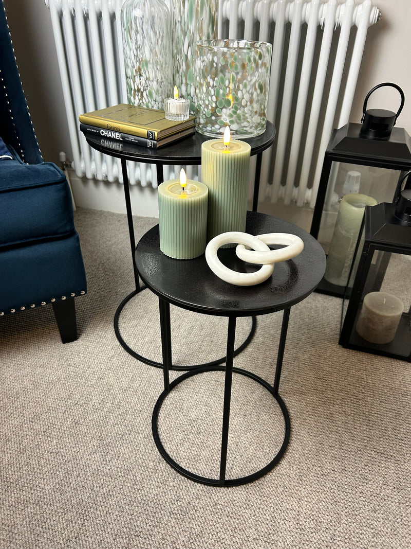 Black Bronze round side table 3 sizes