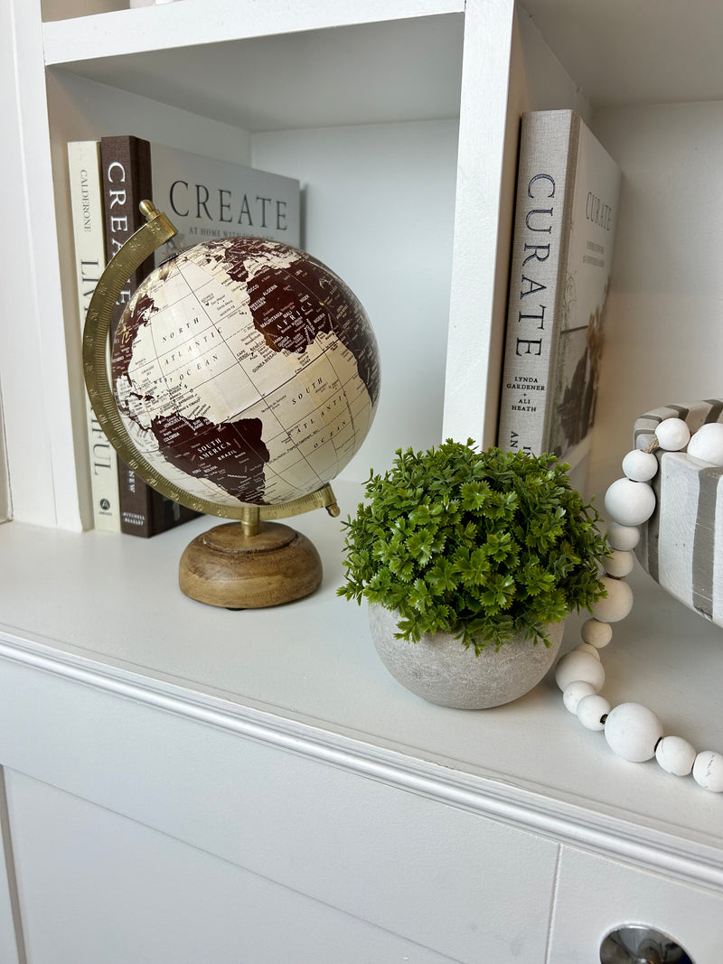 Wooden globe 2 colours 2 sizes