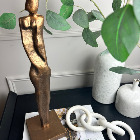 Tall bronze body sculpture statue 45cm