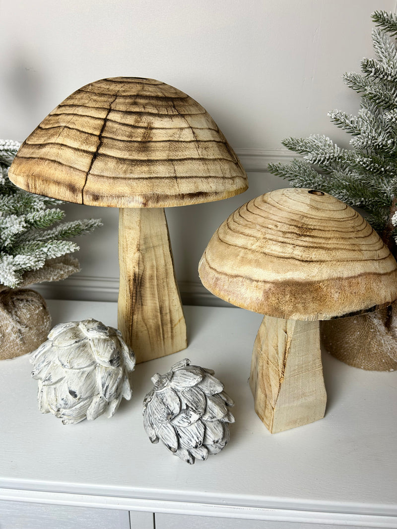 Large elm natural mushroom toadstool 2 sizes