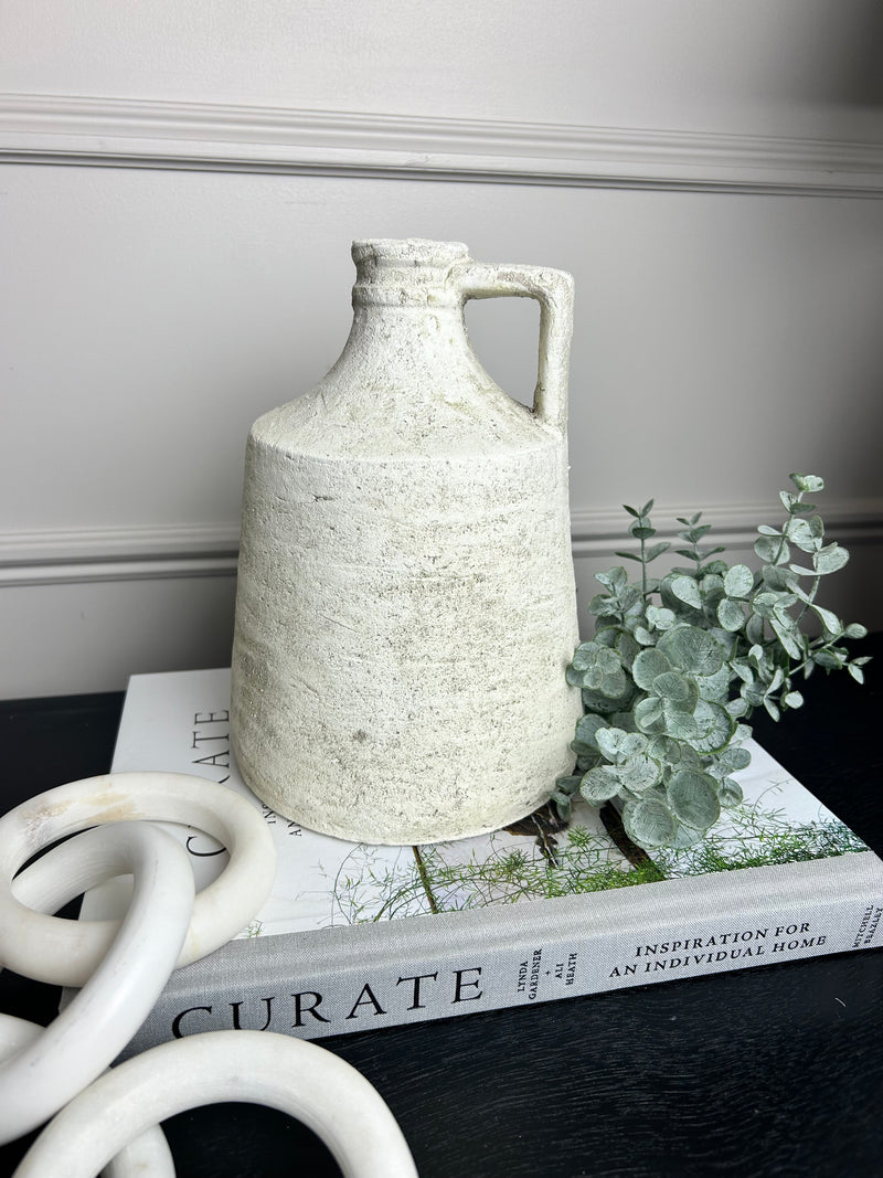 Radstock stone jug vase natural