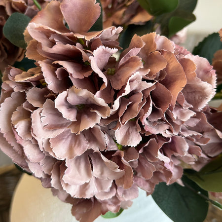 Vintage Mauve Ruffle Hydrangea