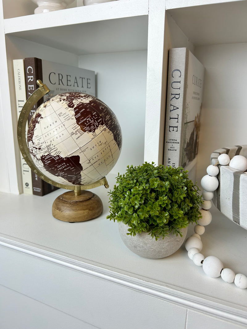 Wooden globe 2 colours 2 sizes