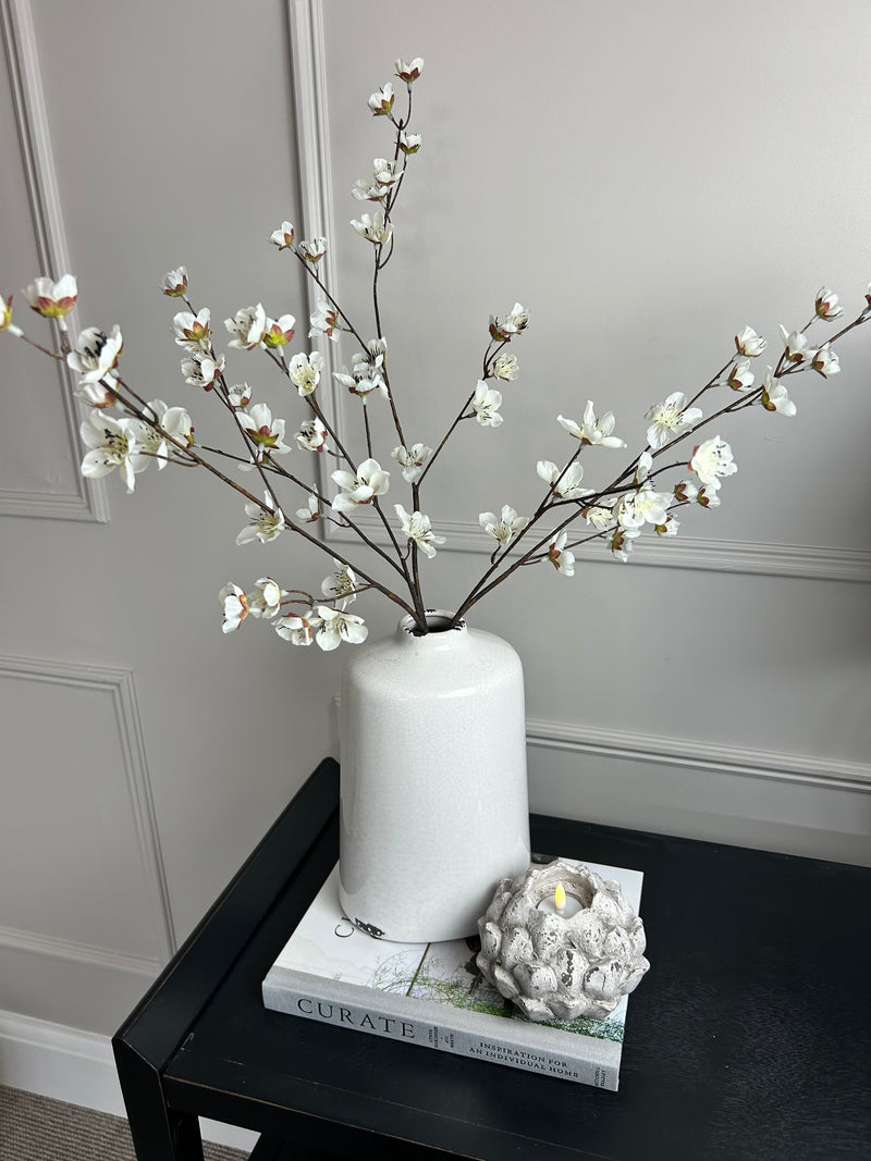 Cream Japanese silk cherry blossom 68cm