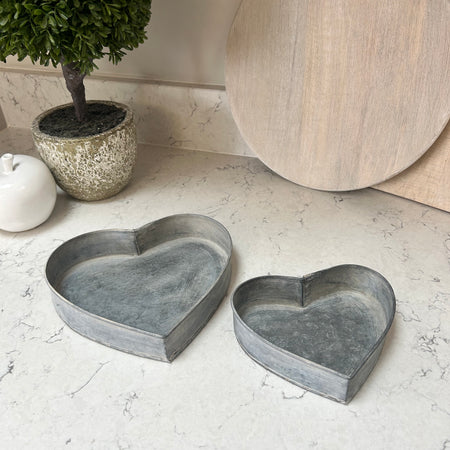 Metal Heart Tray 3 Sizes