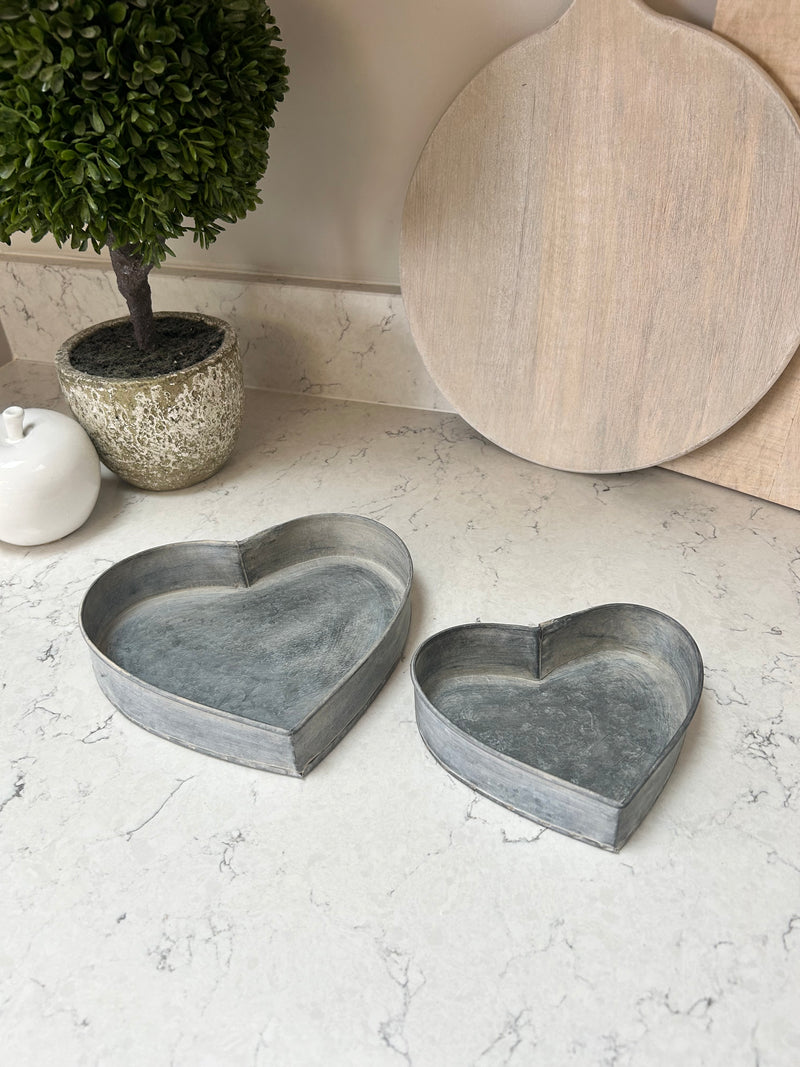 Metal Heart Tray 3 Sizes