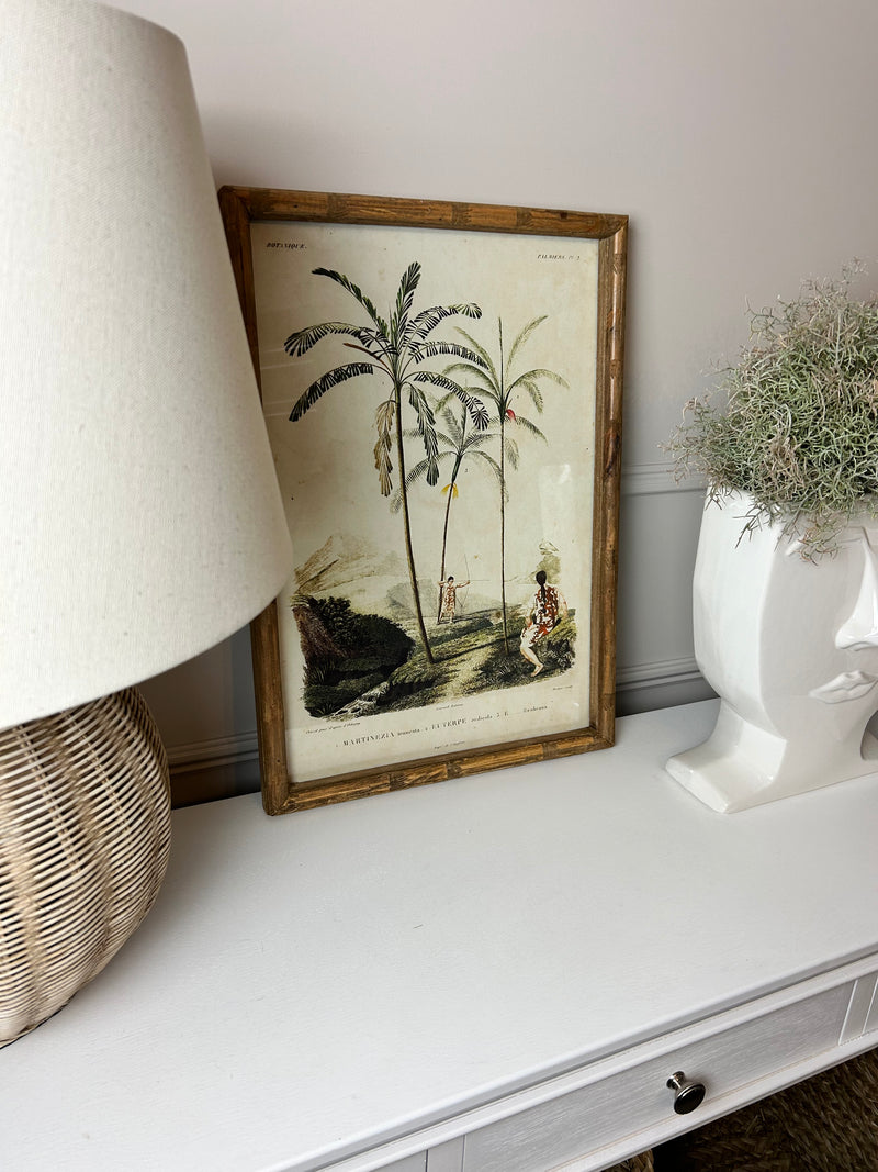 Palm print with bamboo frame 4 styles