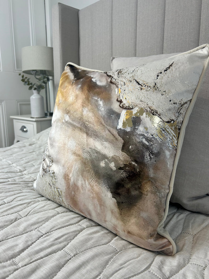 Neutral Helmsley floral cushion covers