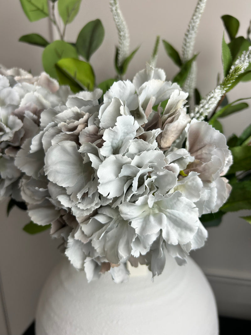 Grey French hydrangeas stem 56cm