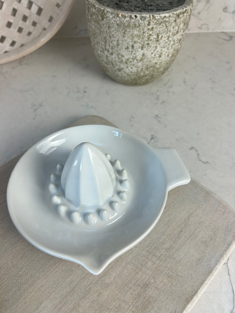 Ceramic white lemon fruit juicer  squeezer