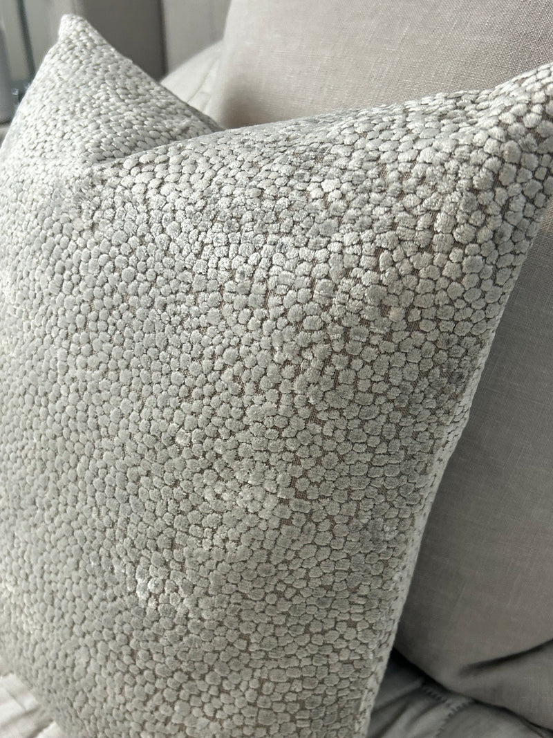 Taupe champagne textured Bingham cushion 45cm