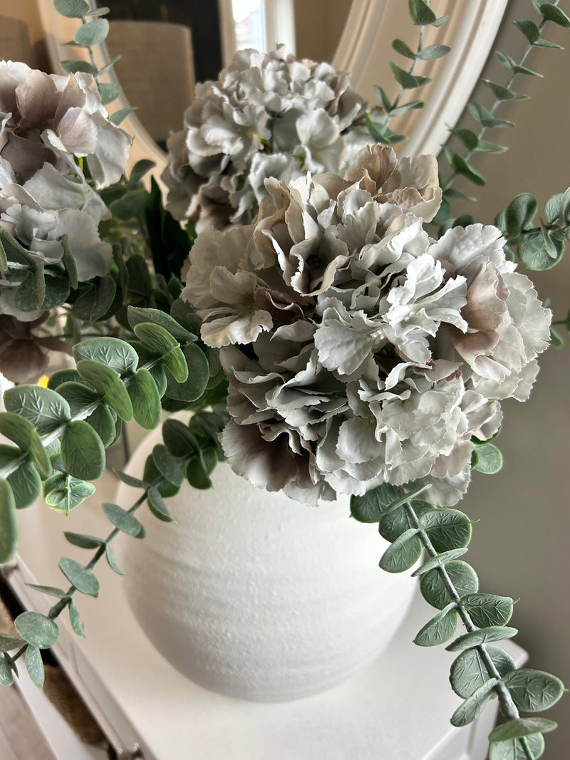 Grey French hydrangeas stem 56cm