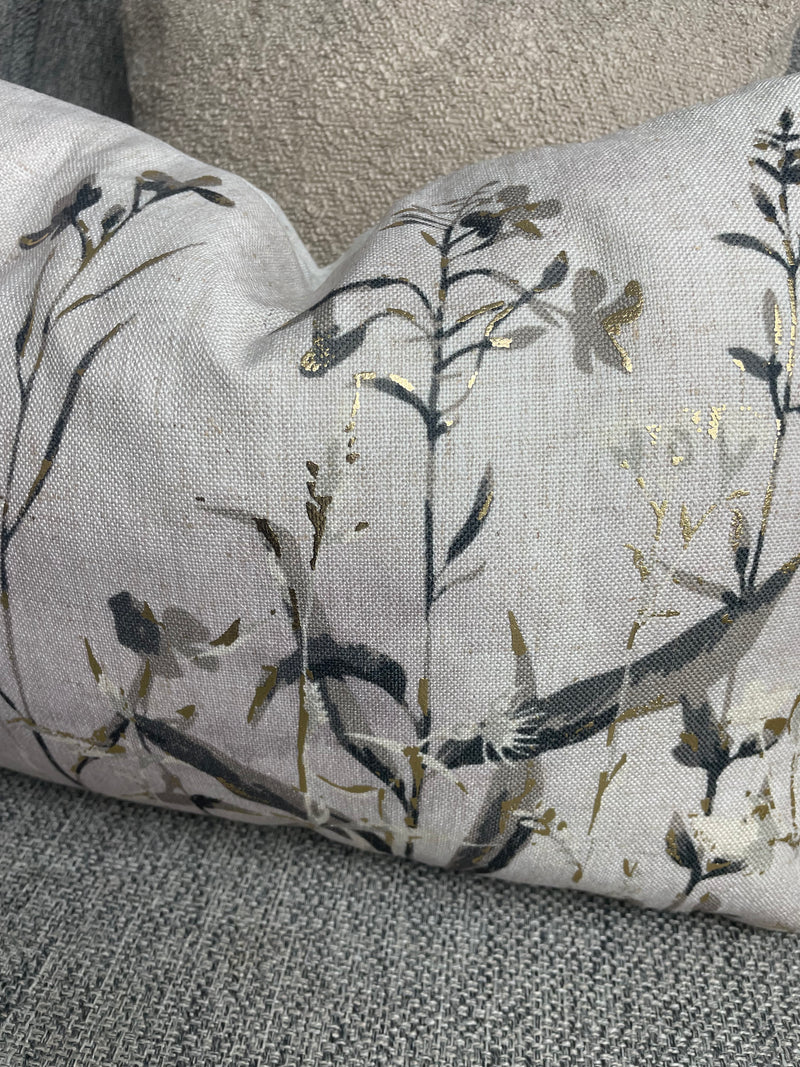 Wildflower floral oblong cushion