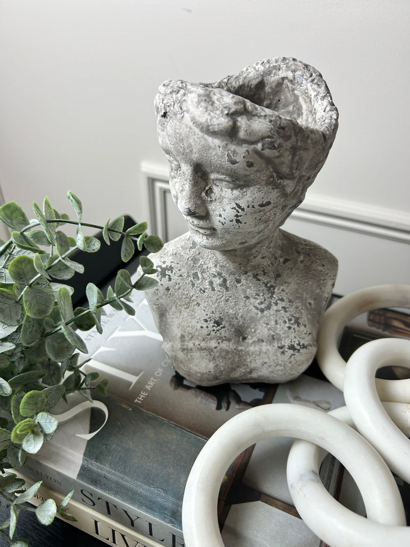 Stone Bust Planter